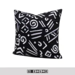 Soft Furnishings: Sofa, Model Home, Bay Window, Hotel, B&B, Modern, Nordic, Italian, Light Luxury, Black and White, Embroidered Cushions and Pillows - Image 2