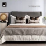 Modern Luxury-Chic Model Unit: 10-Piece Brown-Toned Bedding Set for Guesthouses, Villas, and Showrooms—High-End Multi-Piece Bedding Sets - Image 2