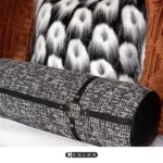 Soft Furnishings for Model Homes: Luxury 4-Piece Bedding Set with Orange 3D Quilted Cotton Texture (10-Piece Set) - Image 3