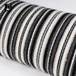 Cushion for Sofa, Living Room, Model Home, Villa: Light Luxury, Sophisticated Style, Black and White Cotton-Linen, Fringed, Tasseled, Bed Pillow, Lumbar Support Cushion - Image 2