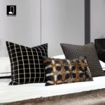 Modern Luxury 9-Piece Bedding Set for Show Homes | Multi-Piece Bedding Sets in a Vintage-Style Villa Furniture Showroom in Taupe - Image 2