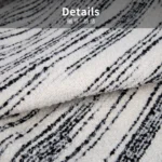 Showroom Villa Living Room Sofa Throw and Bedspread; Hotel-Style Italian-Inspired Light Luxury Black-and-White Striped Textured Footboard Throw - Image 4