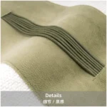 Green Imported Deer Velvet Woven Cushion for Sofas and Living Rooms: A Touch of Luxury—Sample Model Room Bed Cushion - Image 3