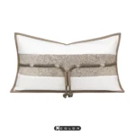 Soft furnishings, sofas, model homes, bedside tables, bay windows, Nordic and Italian styles, light luxury, green leather, removable laced lumbar pillows, cushions