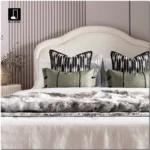 Brocade-Style Light Luxury Green 10-Piece Bedding Set for Model Homes, B&Bs, Villas, and Showrooms—High-End Multi-Piece Sets - Image 2