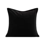 Brocade Villa Sofa Cushion Covers: Light Luxury, Premium Black and Gold Square Pillows, Vintage-Style Model Home Showroom Bed Cushions - Image 4