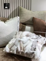 Showroom Cushions: Sofa, Living Room, Light Luxury, High-End, Sophisticated, Minimalist, Modern, Imported, Tech Fleece Cushion Covers - Image 4