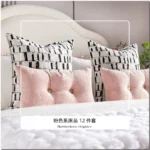 Jinsese Showroom: Children's room with pink bedding (12-piece set) – Showroom for vacation villas – High-quality, custom-made multi-piece sets - Image 3
