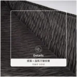 Showroom Villa Living Room Sofa Throw and Bedspread; Hotel and Club Italian-Style Light Luxury Gray Crinkled Footboard Throw - Image 3