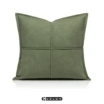 Soft Furnishings: Sofa Showroom, Hotel, Modern, Nordic, Italian, Light Luxury, Green, Composite Leather, Cross-Stitch Cushion Covers