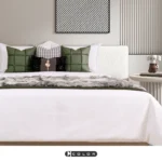 Luxury 10-Piece Bedding Set for Model Homes: Light Luxury, High-End, Eco-Friendly Woven Leather and Rabbit Fur Throw Blanket - Image 2