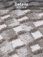 Cushions for Sofas and Living Rooms: Light Luxury, High-End Model Home, Wabi-Sabi Style, New Chinese Style, Beige Fringed Bedside Cushions and Pillow Covers - Image 3