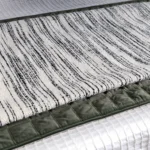 Showroom Villa Living Room Sofa Throw and Bedspread; Hotel-Style Italian-Inspired Light Luxury Black-and-White Striped Textured Footboard Throw - Image 3