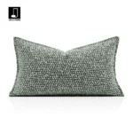 Cushions for Sofas, Living Rooms, Model Homes, Hotels, and Villas: Light Luxury, High-End Aesthetic, Green Cotton-Linen Texture, Bed Pillows, Lumbar Pillows, and Decorative Cushions