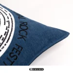 Soft furnishings, sofa samples, children's room, bay window, modern, Nordic, Italian, light luxury, blue, microphone-patterned embroidered throw pillows - Image 3