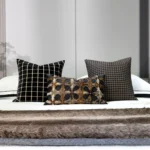 Modern Luxury 9-Piece Bedding Set for Show Homes | Multi-Piece Bedding Sets in a Vintage-Style Villa Furniture Showroom in Taupe - Image 5