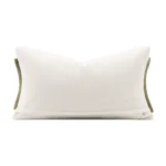 Green Imported Deer Velvet Woven Cushion for Sofas and Living Rooms: A Touch of Luxury—Sample Model Room Bed Cushion - Image 4