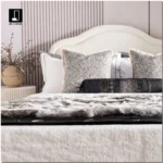 Brocade-Style Vintage Black-and-White 11-Piece Bedding Set for Model Rooms, B&Bs, Villas, and Showrooms—High-End Multi-Piece Set - Image 2