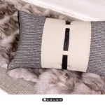 Soft Furnishings for Model Homes: Modern, Light Luxury, High-End 4-Piece Bedding Set—Nordic-Style Hand-Woven Bedding in Coffee Brown - Image 4