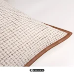 Showroom Home Decor: Cushions, Sofa, Living Room, Italian-Style Light Luxury, Brown-Edged Textured Headboard Pillows, Large Backrest Cushions - Image 4