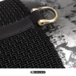 Soft Furnishings: Sofa, Model Home, Bay Window, Modern, Nordic, Italian, Light Luxury, Black Textured Leather Patchwork, Lumbar Pillows, Cushions - Image 4