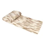 Modern Nordic Showroom: Wool Throw, Hotel-Style Italian Luxury Sofa Cover, Beige Striped Footboard Throw - Image 4