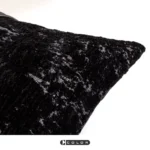 Soft furnishings: Sofa, model home, bedside, bay window, Nordic, Italian, light luxury, black velvet, textured, patchwork, lumbar pillows, throw pillows - Image 3