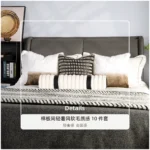 10-Piece Brown-Toned Bedding Set for Soft Furnishing Showrooms, Hotel Furniture Showroom Bedding, Fox Fur Throws, and Pillows - Image 3