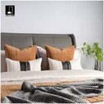 10-Piece Bedding Set for Model Home: Modern Luxury Style in Orange Tones—Showroom Bedding, Bedroom Pillows, and Throw Blanket Set - Image 2