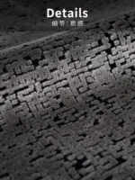 Cushions for Sofas and Living Rooms: Italian-Style Light Luxury, High-End, Modern Minimalist Gray Shag Fabric for Model Homes, Bedside Cushions, and Cushion Covers - Image 3