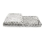 Show Home: Scandinavian Minimalist, Modern, New Chinese-Style, Light Luxury Living Room with Bay Window; Black-and-White Bedside Rug; Instagram-Style Plush Throw - Image 5