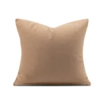 Light Gold Hot-Stamped Velvet Cushions for the Living Room Sofa in a Luxe Villa; Hotel Model Unit and Showroom Cushions - Image 4