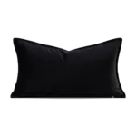 Velvet Cushion with Black and Gold Foil Accents—Light Luxury Living Room Sofa Cushion for Villas, Hotel Showroom, and Bedside Use - Image 4